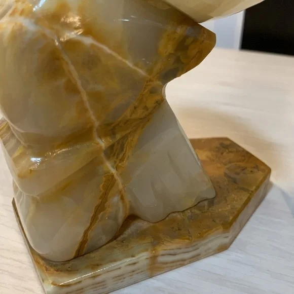 Solid Carved Stone/Rock Sleeping Man in Sombrero Book Ends Vintage Home Decor - Picture 13 of 17